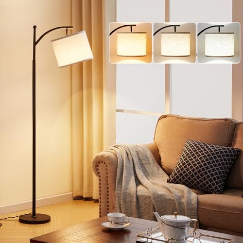 luxury Ambimall Tall Floor Lamps with 3 Color Temperatures Bulb & for Daily Use