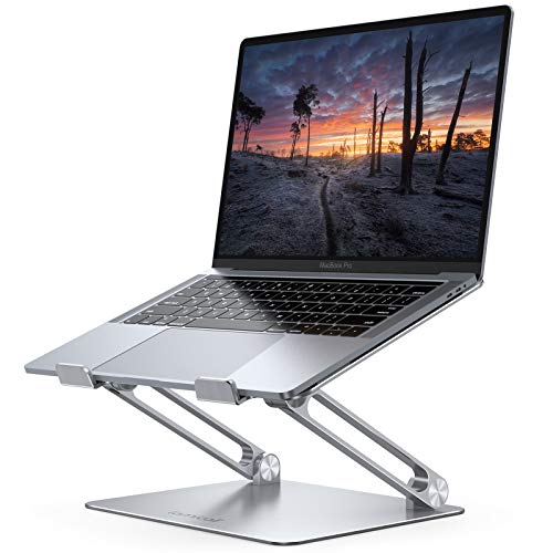 Minimalist Lamicall Adjustable Laptop Stand, Portable Laptop Riser, Aluminum Laptop Stand Essentials