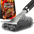 Eco-Friendly TNTOR Grill Brush with Scraper, 18" Adjustable Handle BBQ Grill Collection